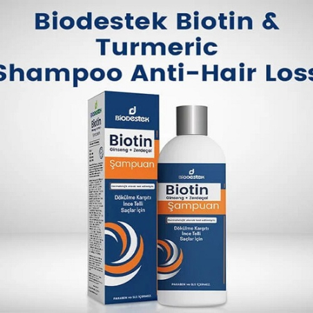 Biodestek Biotin Ginseng+Turmeric Anti Loss Shampoo