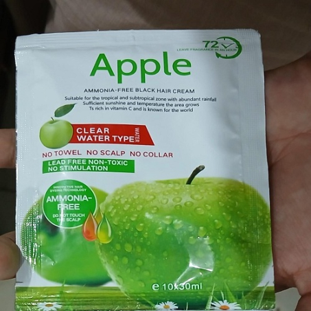 Natural Black Apple Hair Dye 10 Pouch